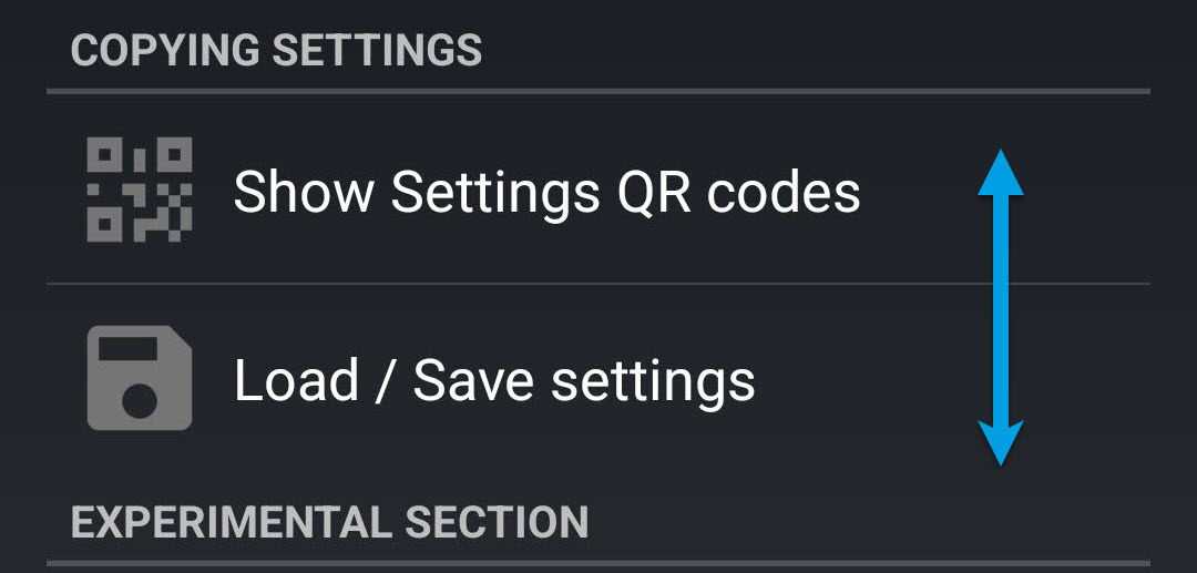 Copy Settings